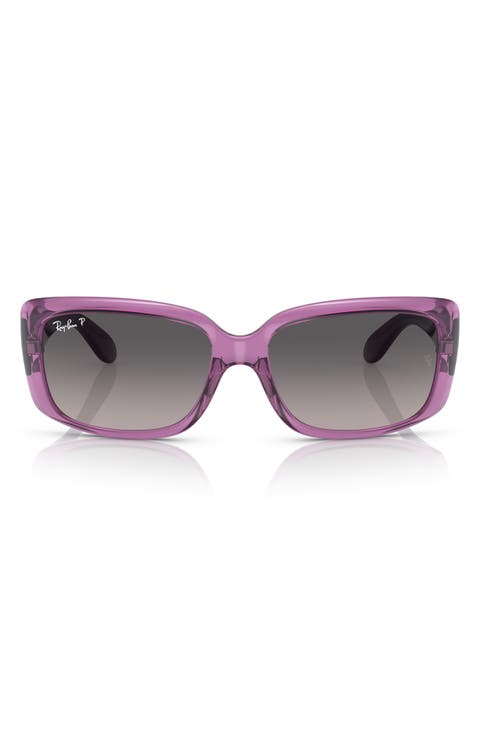 55mm Gradient Polarized Pillow Sunglasses