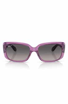 55mm Gradient Polarized Pillow Sunglasses