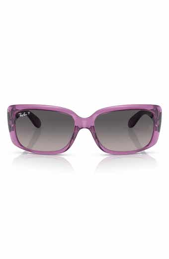 55mm Gradient Polarized Pillow Sunglasses