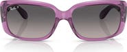 Ray-Ban 55mm Gradient Polarized Pillow Sunglasses