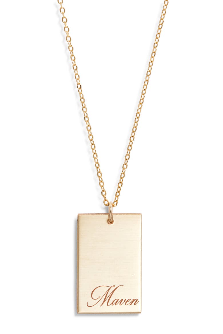 Stella Personalized Pendant Necklace, Main, color, GOLD