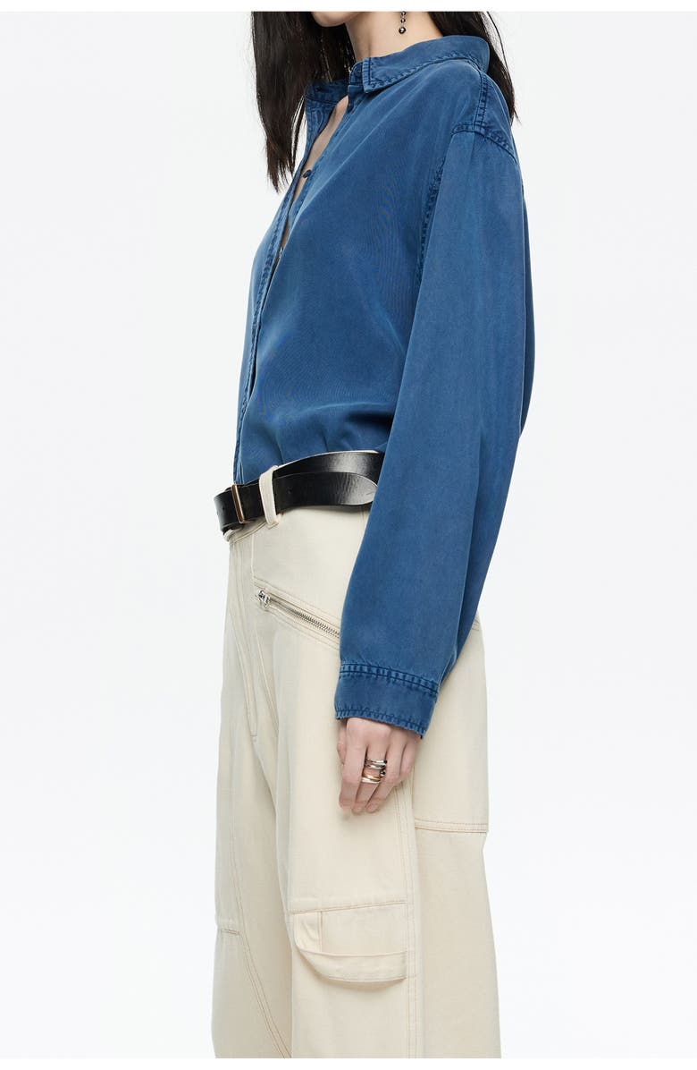 Bimba y Lola Denim Shirt, Alternate, color, Blue