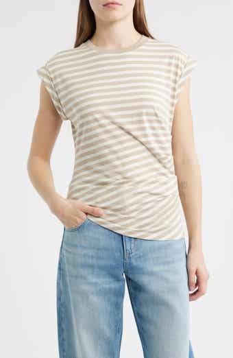 BOSS Epka Stripe Cotton Muscle T-Shirt