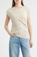 BOSS Epka Stripe Cotton Muscle T-Shirt