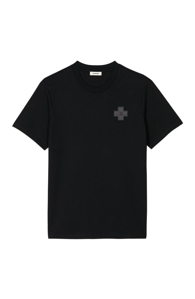 SANDRO Cross T-shirt, Alternate, color,