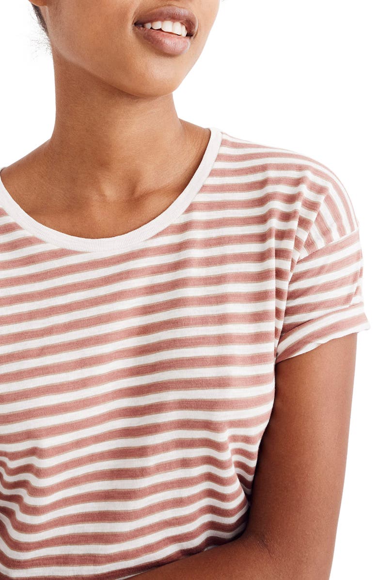 Madewell Whisper Cotton Stripe Tee, Main, color,