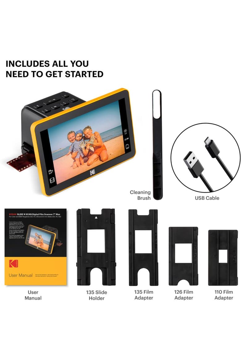 Slide N SCAN Digital Film Scanner, Alternate, color, Black