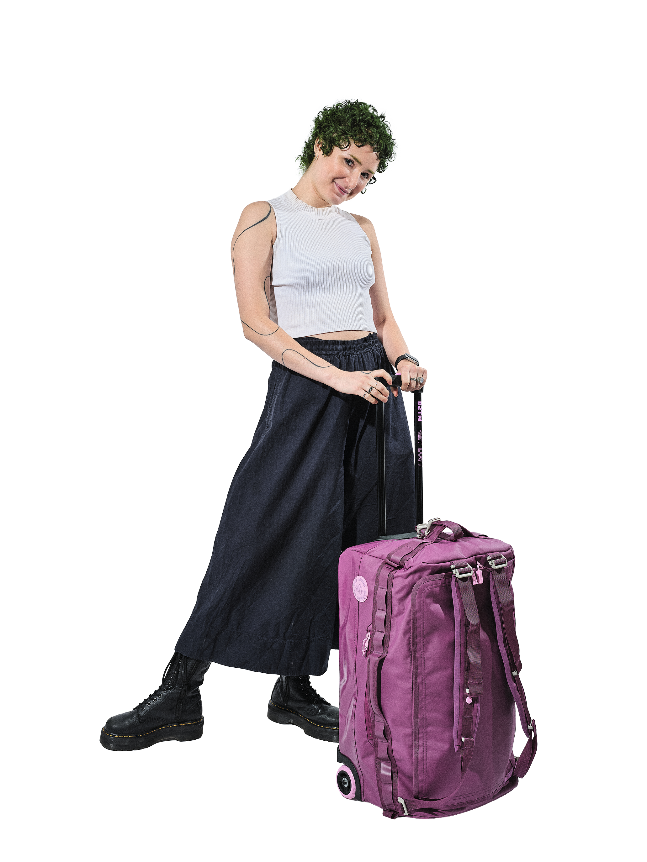 Baboon to the Moon Go-Bag Roller Big 55L, Alternate, color, Mystic Violet