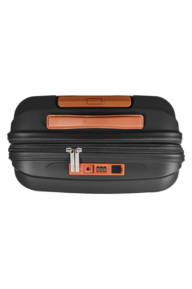 Vintage Aura 20-Inch Hardside Spinner Carry-On, Alternate, color, BLACK