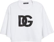 Dolce&Gabbana Oversize Cutoff Logo Graphic T-Shirt