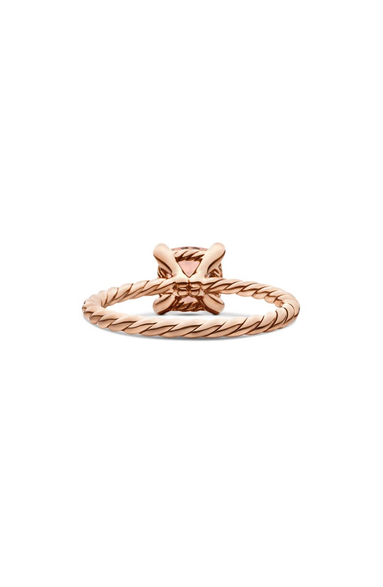 David Yurman Chatelaine Ring with Morganite and Diamonds in 18K Rose Gold, Alternate, color, Rose Gold/ Diamond/ Morganite