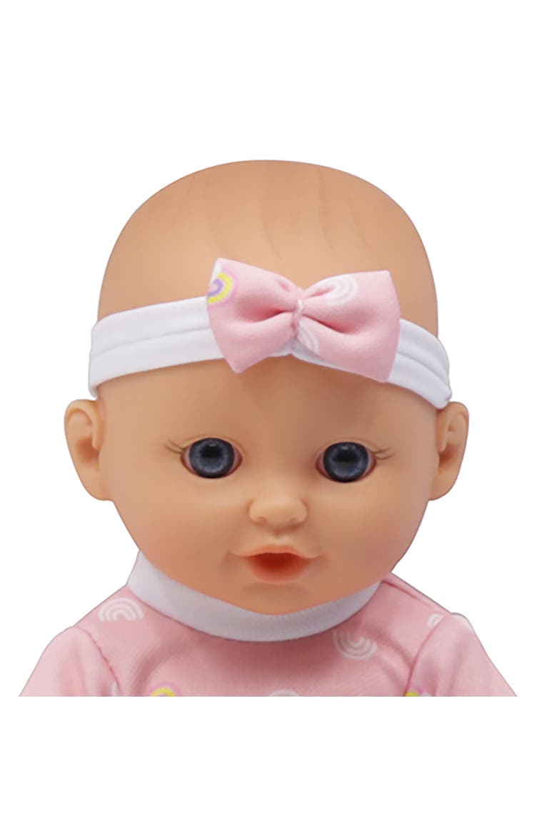 10 Inch Bath Time Baby Doll with Swan, Alternate, color, Multicolored