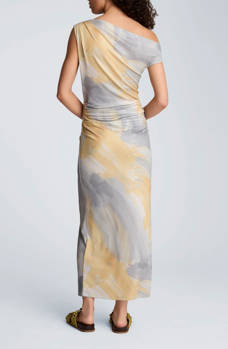 Kenneth Cole Ruched One-Shoulder Maxi Dress, Alternate, color,