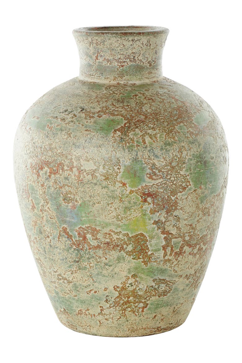 Brown Ceramic Vase, Alternate, color, BROWN
