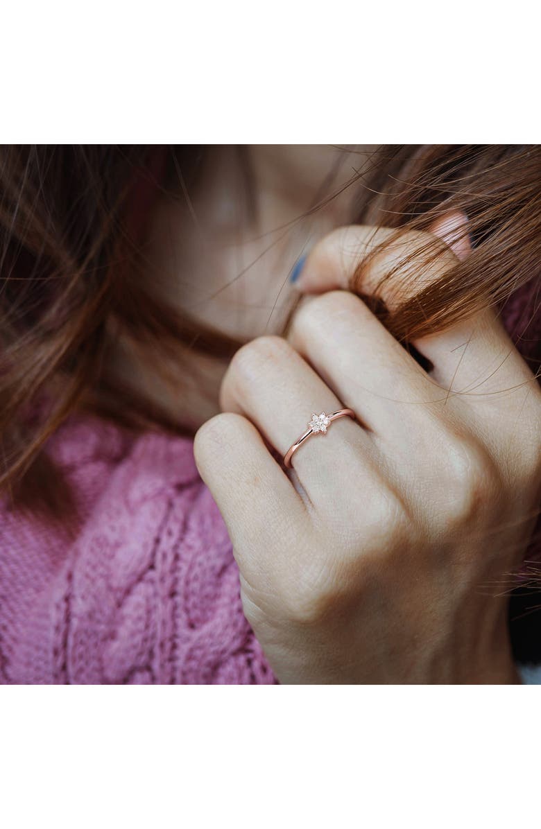 DELMAR Set Of 3 Floral Diamond Rings - 0.21ct., Alternate, color, Multi