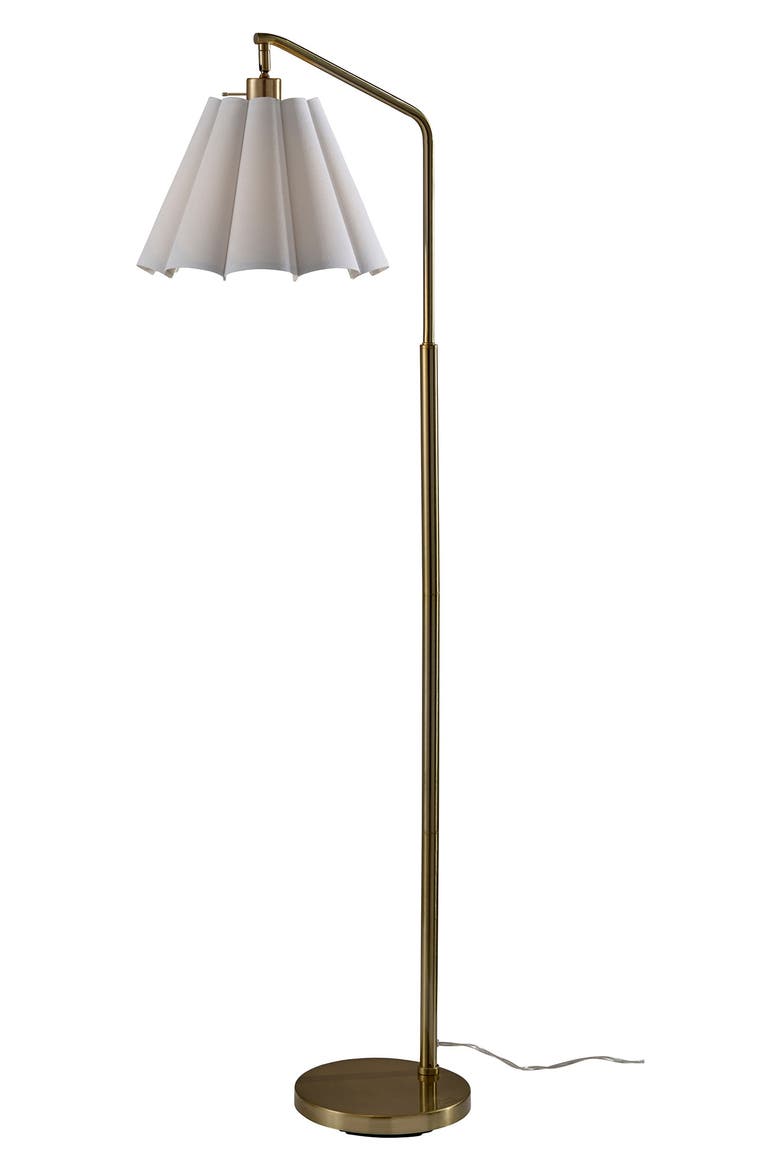 Lyra Floor Lamp, Main, color, ANTIQUE BRASS