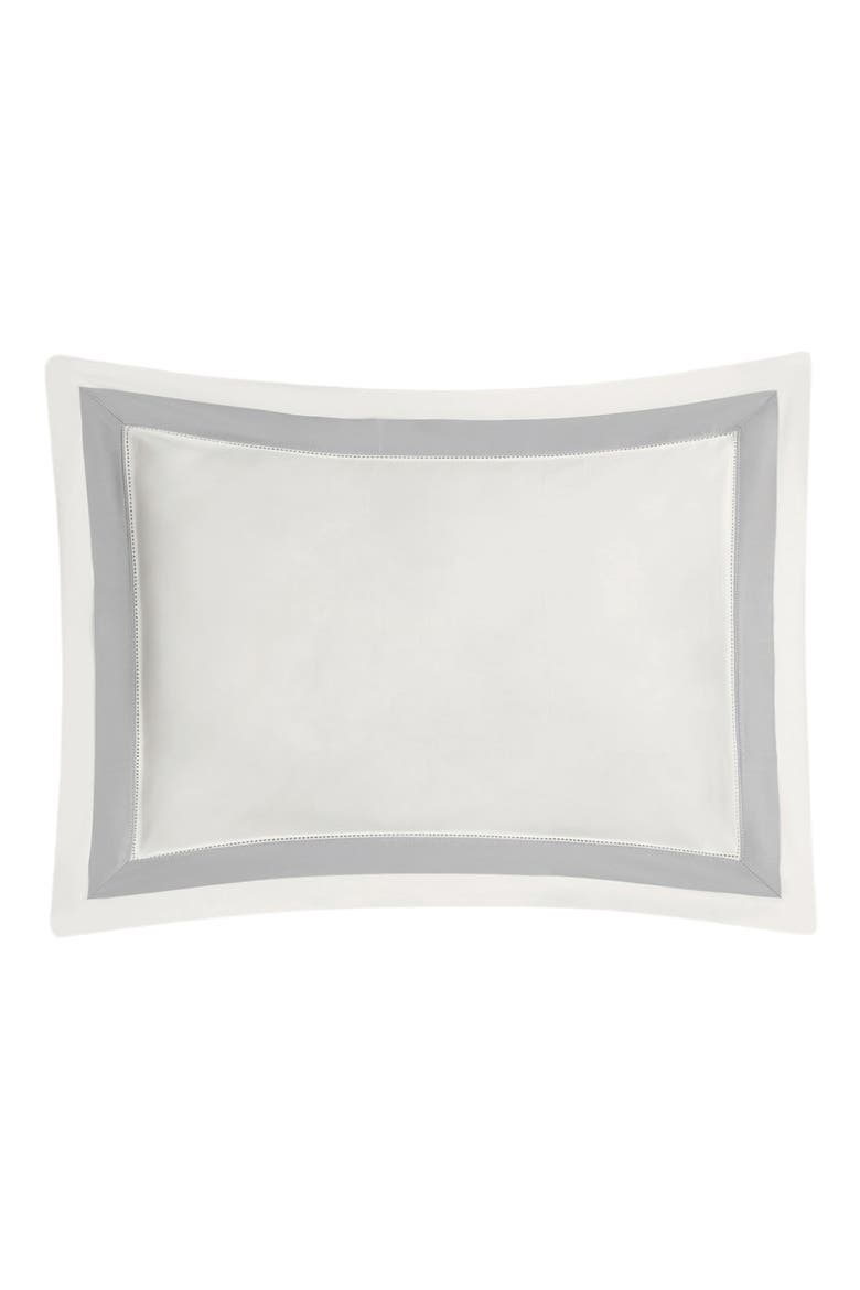 Ambrose Pillow Sham, Main, color, BONE/ SILVER