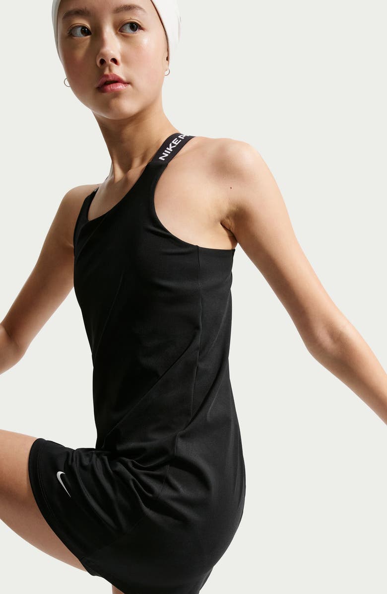 Nike Kids' Pro Dri-Fit Dress, Alternate, color, Black/ Black/ White