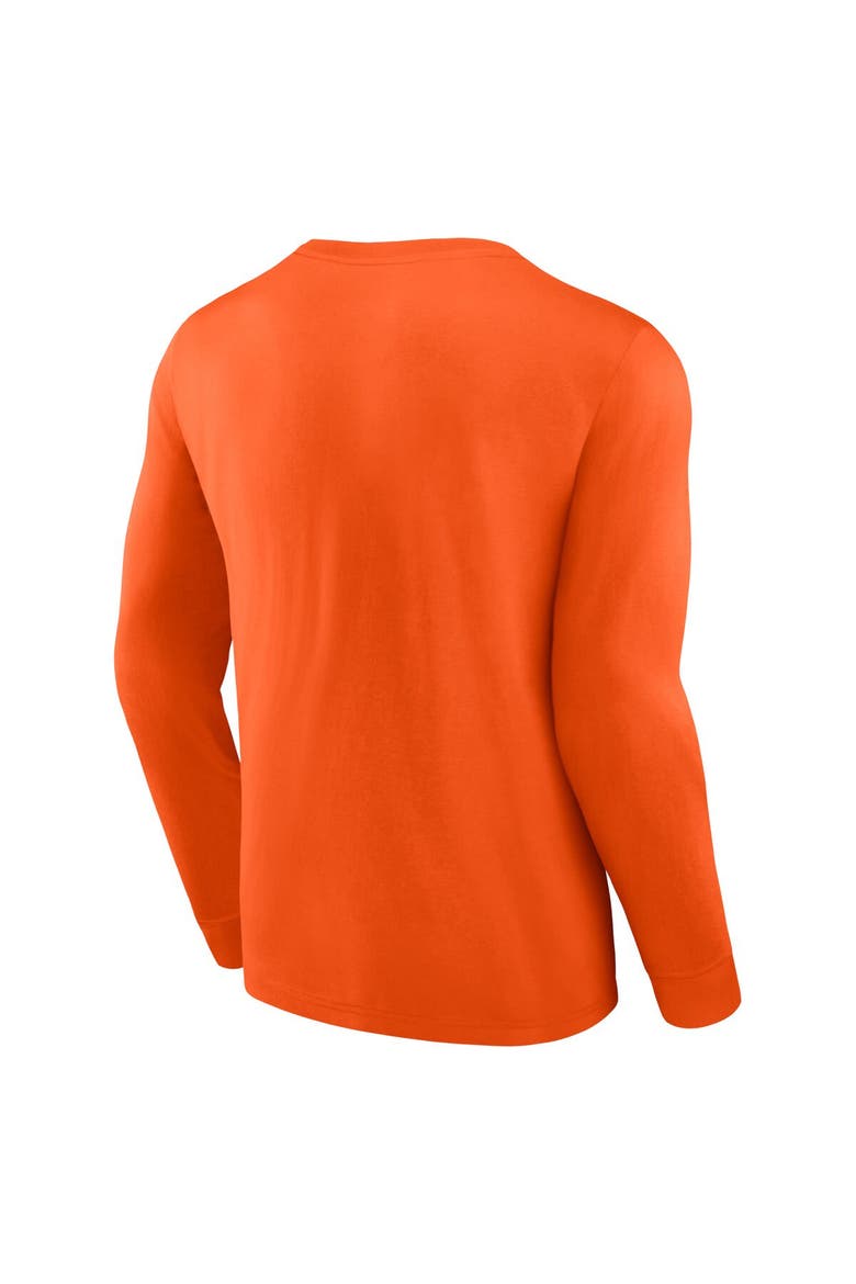 Men's Fanatics Branded Orange Philadelphia Flyers Strike the Goal Long Sleeve T-Shirt, Alternate, color, Orange