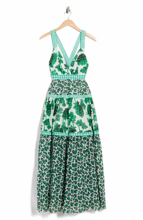 Diane von Furstenberg Josephine Cotton & Silk Blend Maxi Sundress
