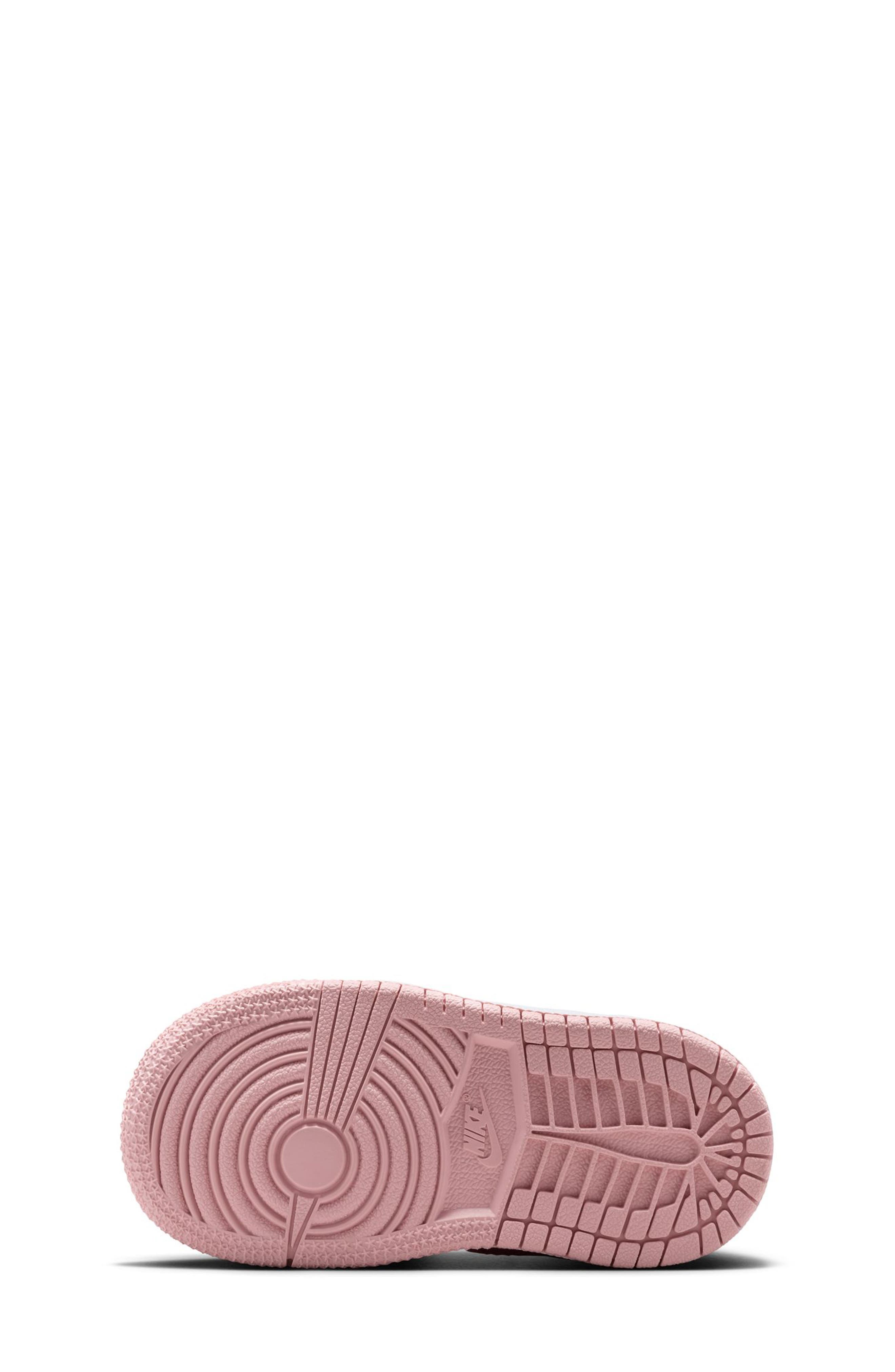 Kids' Air Jordan 1 Mid Sneaker, Alternate, color, 600 PERLPK/MDSFPK