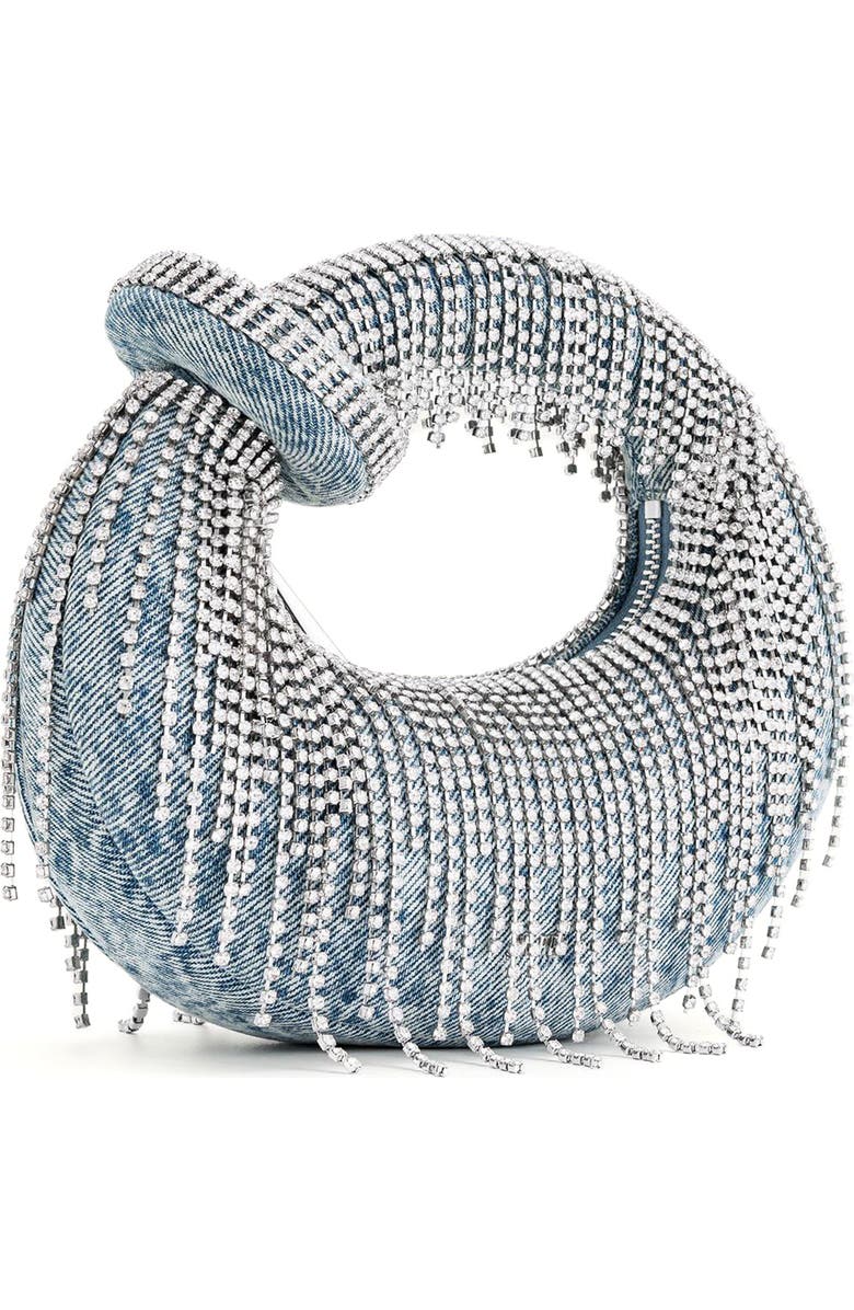 JW PEI Abacus Embellished Denim Top Handle Bag, Alternate, color,