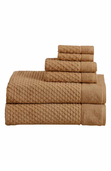 Diamond Waffle Texture 6-Piece Towel Set