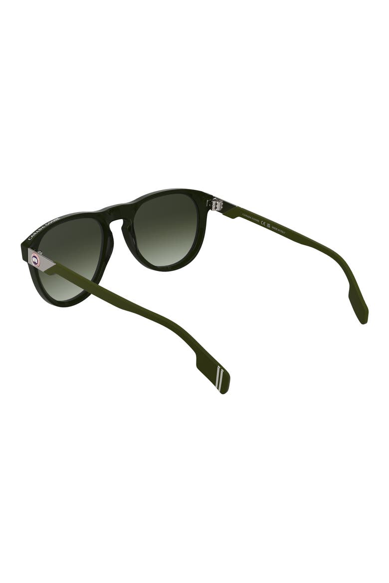 Disc Logo 55mm Oval Sunglasses, Alternate, color, BLACK/ KHAKI