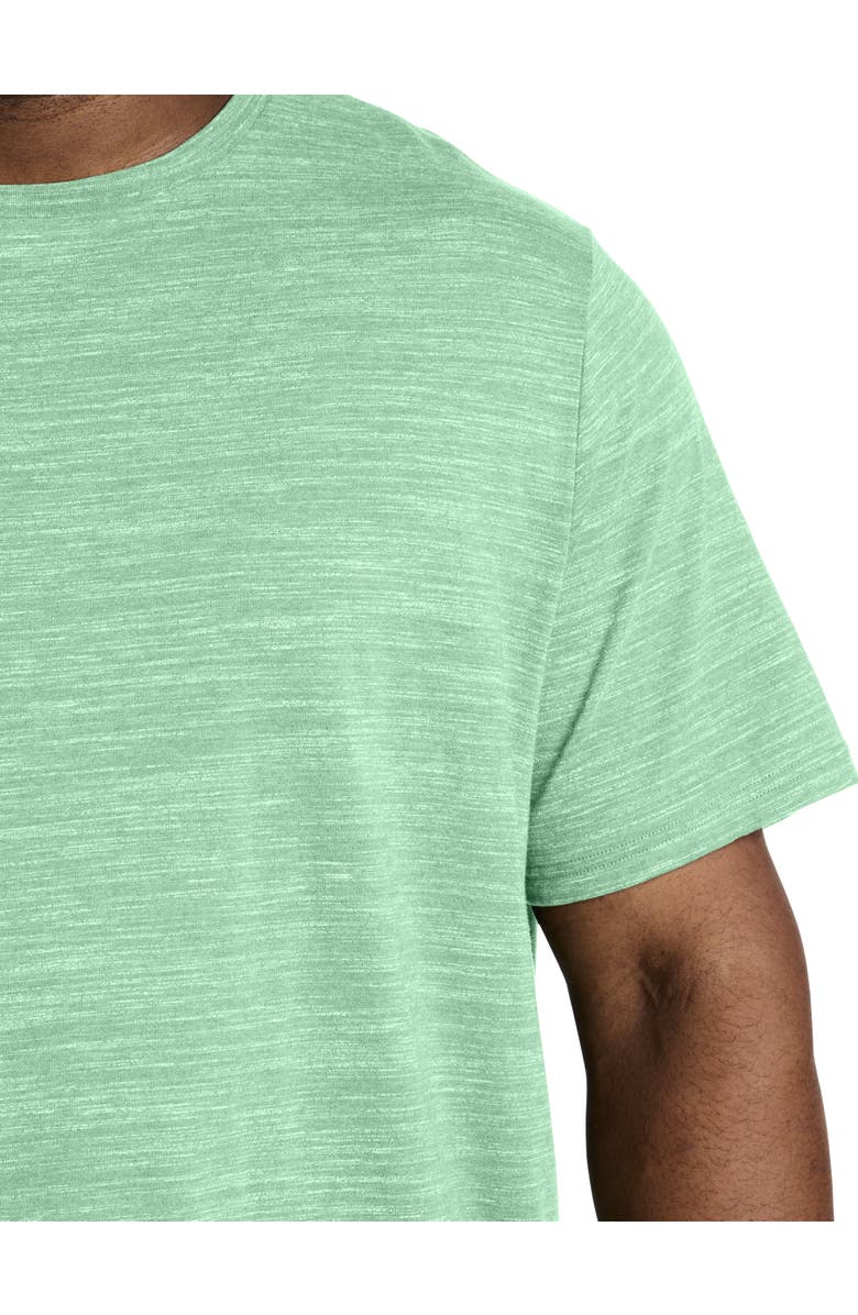 Harbor Bay by DXL Big & Tall Space-Dyed T-Shirt, Alternate, color, Zephyr Green Spcedye