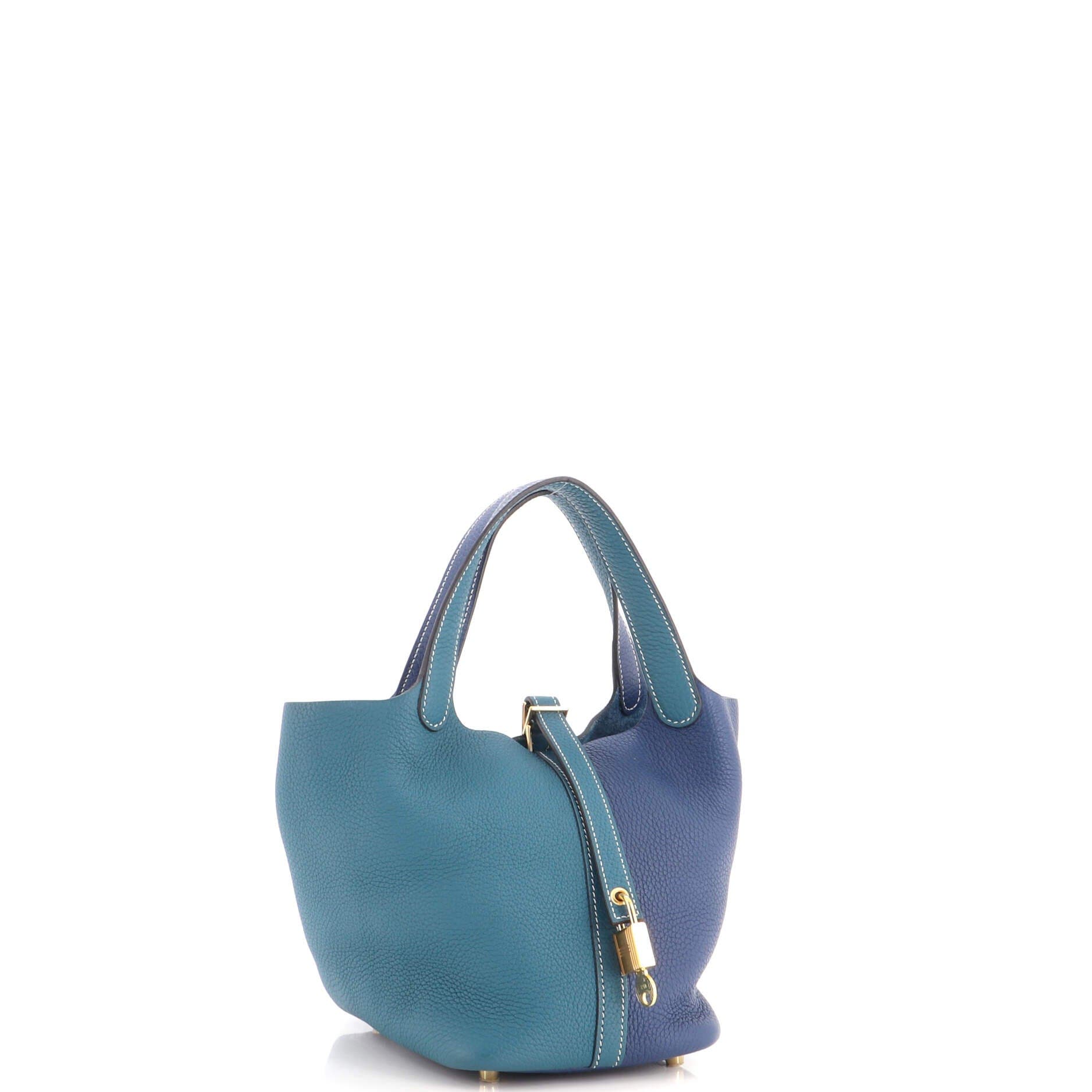 Casaque Picotin Lock Bag Clemence PM, Alternate, color, Blue