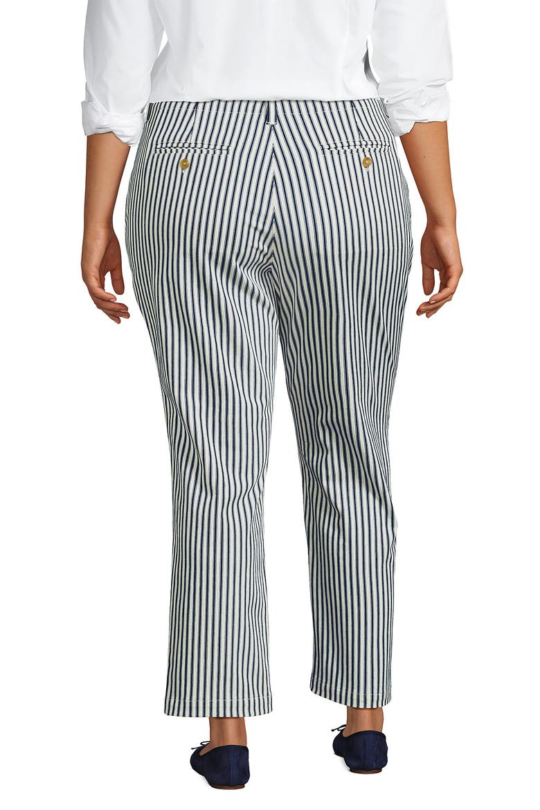 Mid Rise Classic Straight Leg Chino Ankle Pants, Alternate, color, White