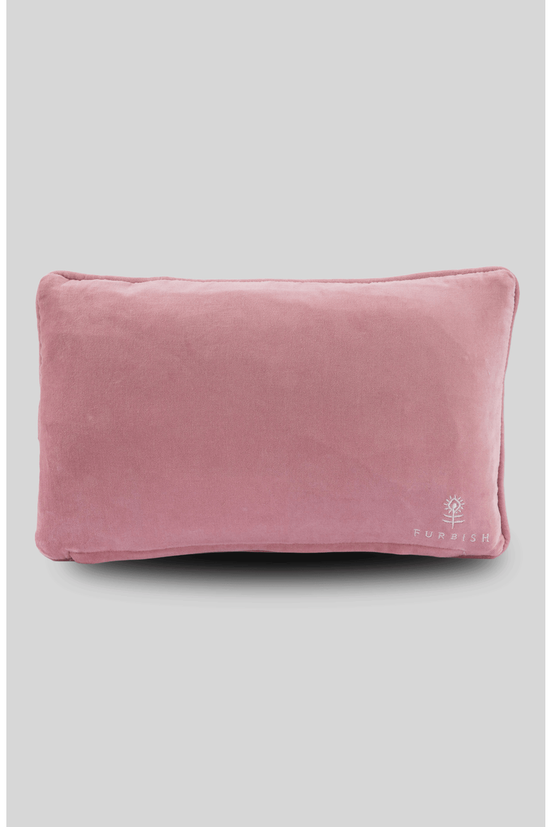 Mirror Mirror Needlepoint Pillow, Alternate, color, Bright Pink