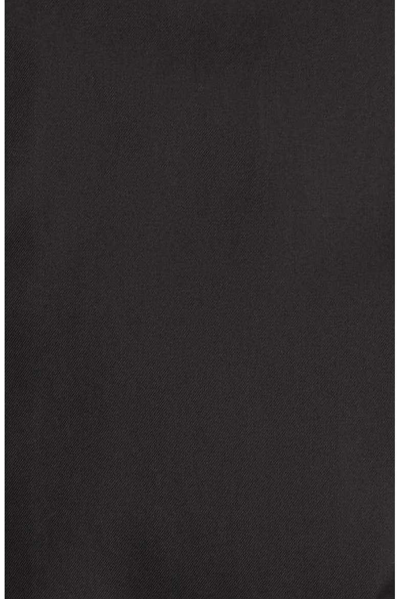 Trim Fit Cotton Dress Shirt, Alternate, color, BLACK