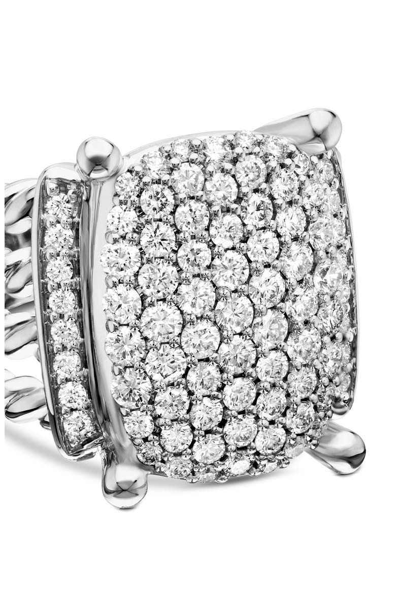 Wheaton® Sterling Silver & Diamond Ring, 16.7mm, Alternate, color, DIAMOND