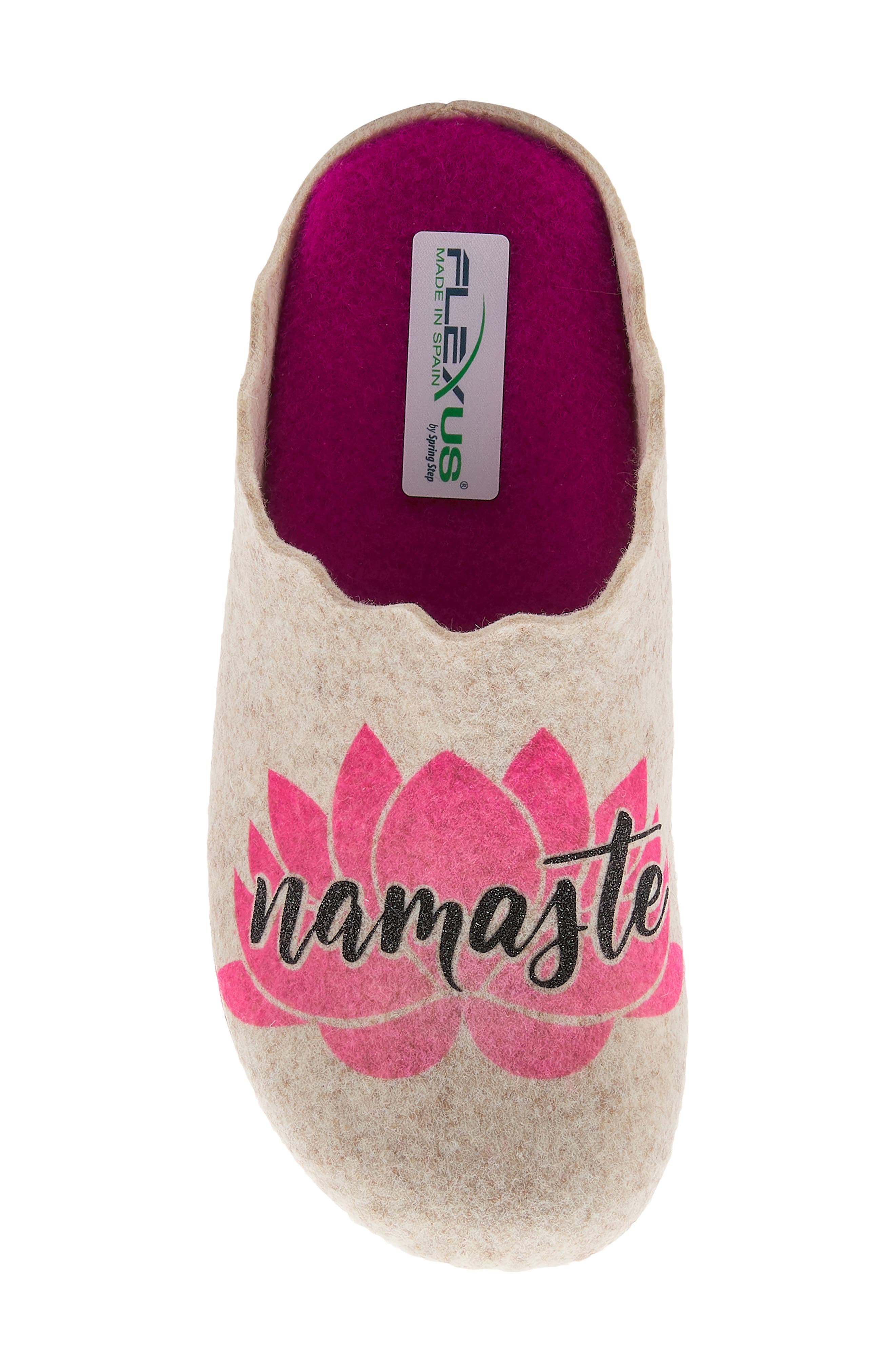 Flexus by Spring Step Namaste Scuff Slipper, Alternate, color, Sand