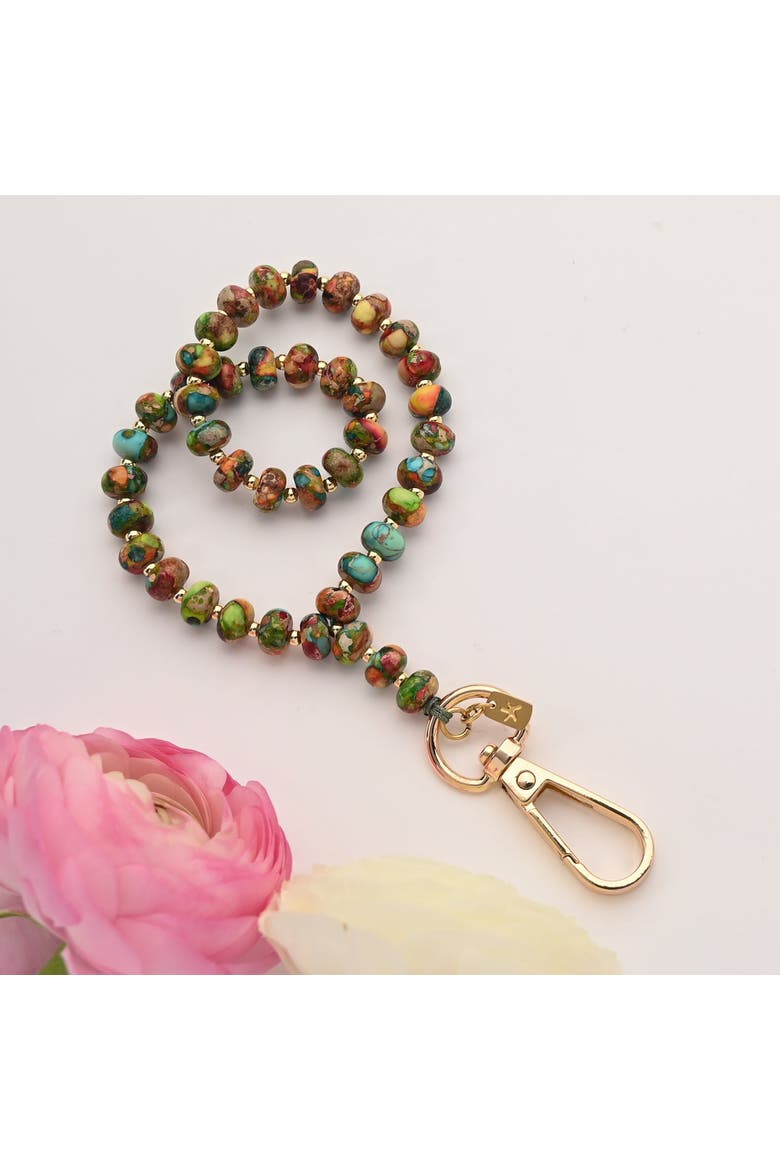 Sedona Emperor Stone Beaded Phone Wrist Strap, Alternate, color, Multi
