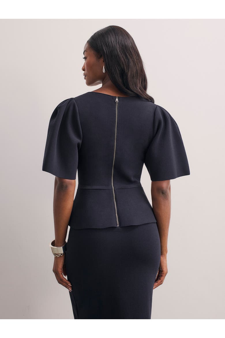 Nocara Sculpt Knit Dress, Alternate, color, Navy