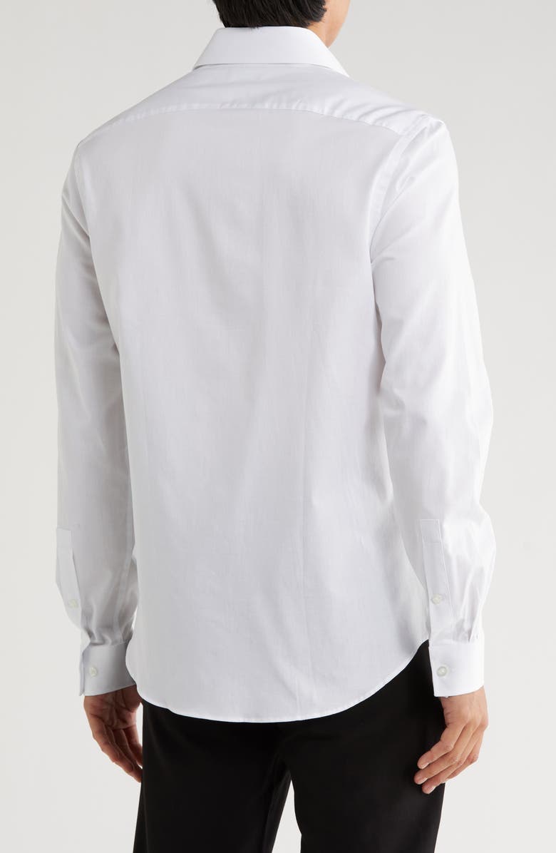 Michael Kors Slim Fit Cotton Dress Shirt, Alternate, color, White