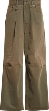 R13 Wide Leg Crop Jeans