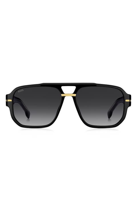 57mm Rectangular Sunglasses