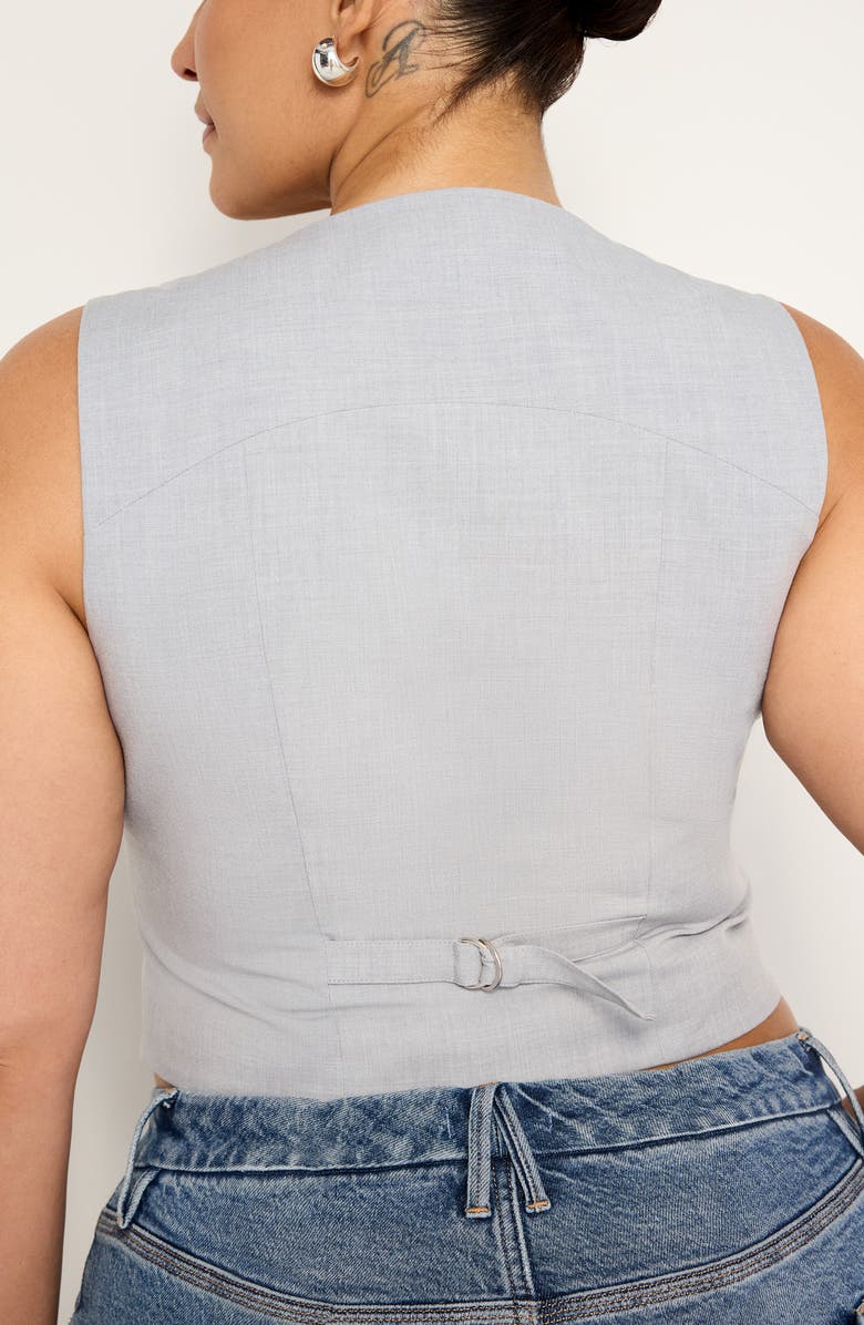 Good American Suiting Vest, Alternate, color, Heather Grey001