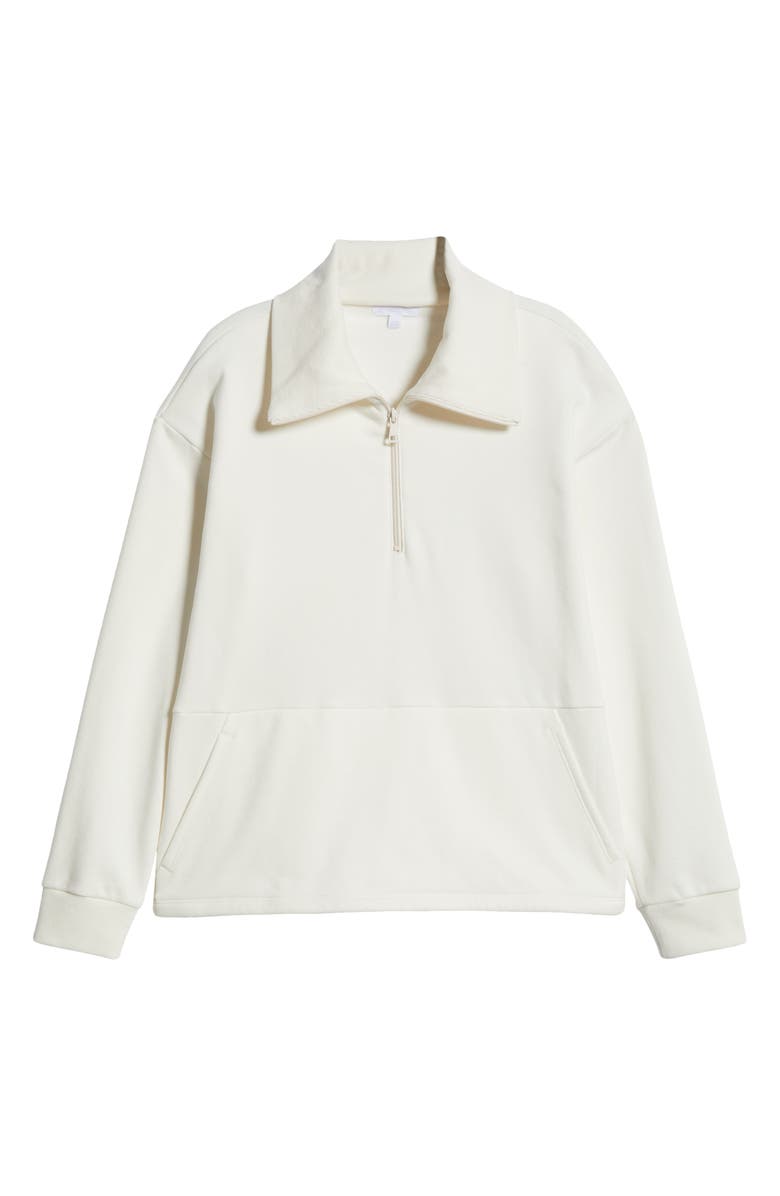 Beyond Yoga Trek Half Zip Pullover, Alternate, color, Fresh Snow