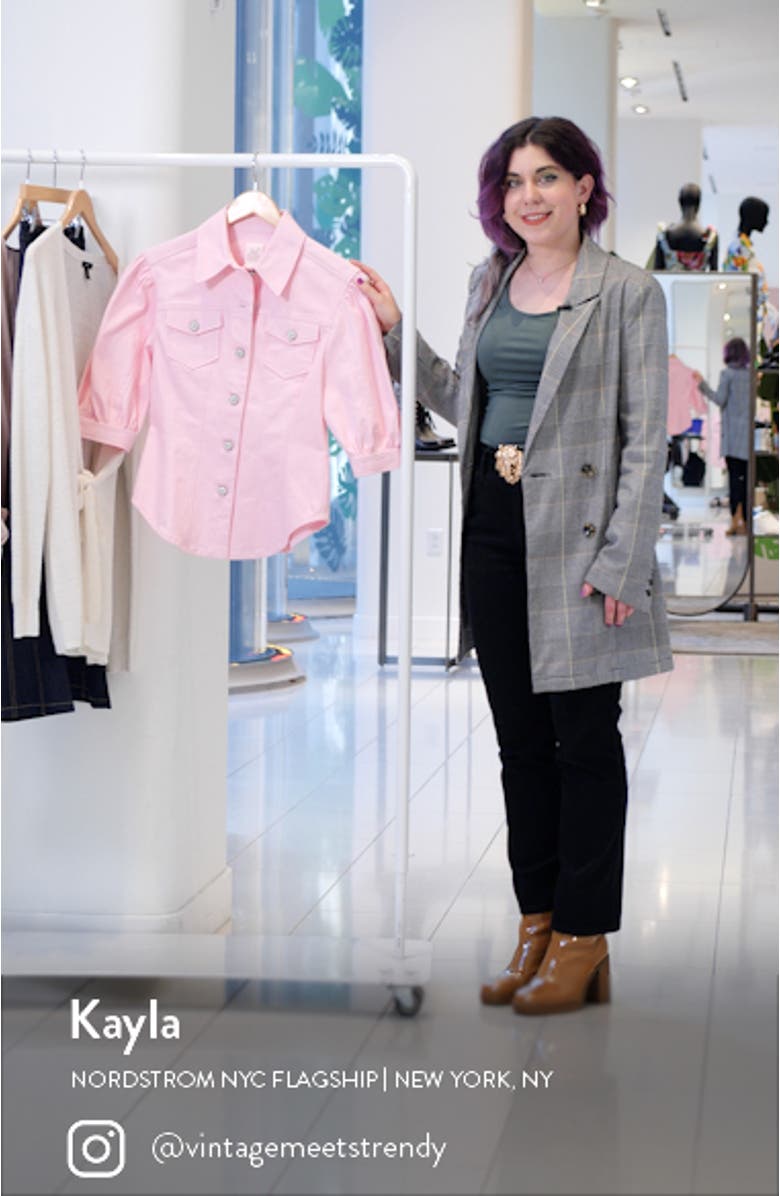 Louis Puff Sleeve Cotton Blend Jacket, sales video thumbnail