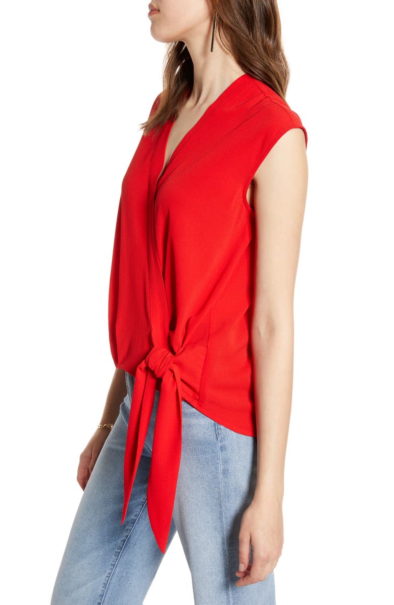 Halogen<sup>®</sup> Faux Wrap Top, Alternate, color, 