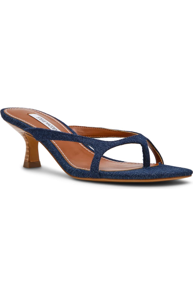 Steve Madden Brienna Thong Slide Sandal, Main, color, Denim