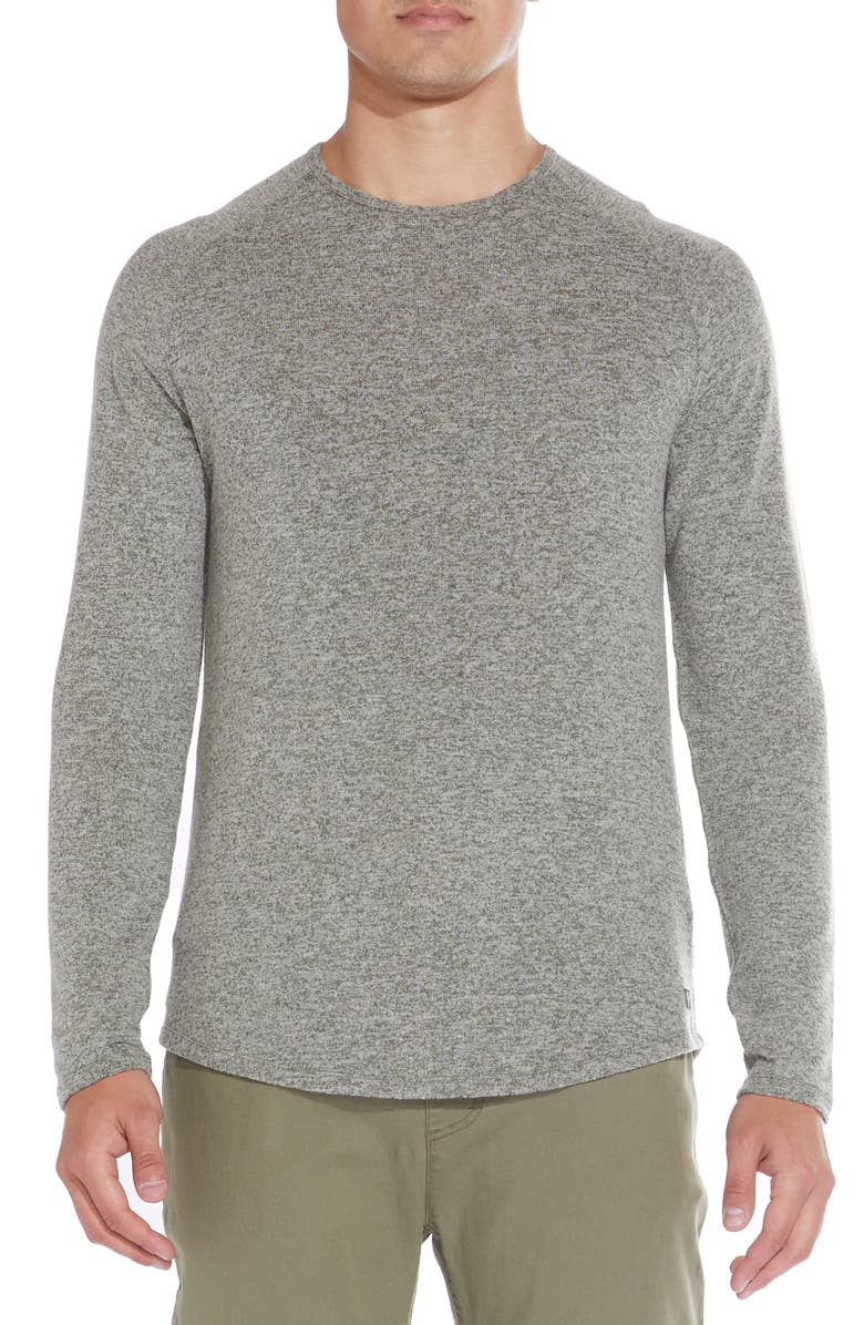 Civil Society Long Sleeve Hacci Knit Top, Main, color, Heather Dark Olive