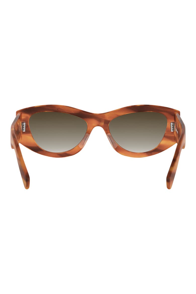 Triomphe 55mm Rectangular Sunglasses, Alternate, color, BLONDE HAVANA / GRADIENT BROWN