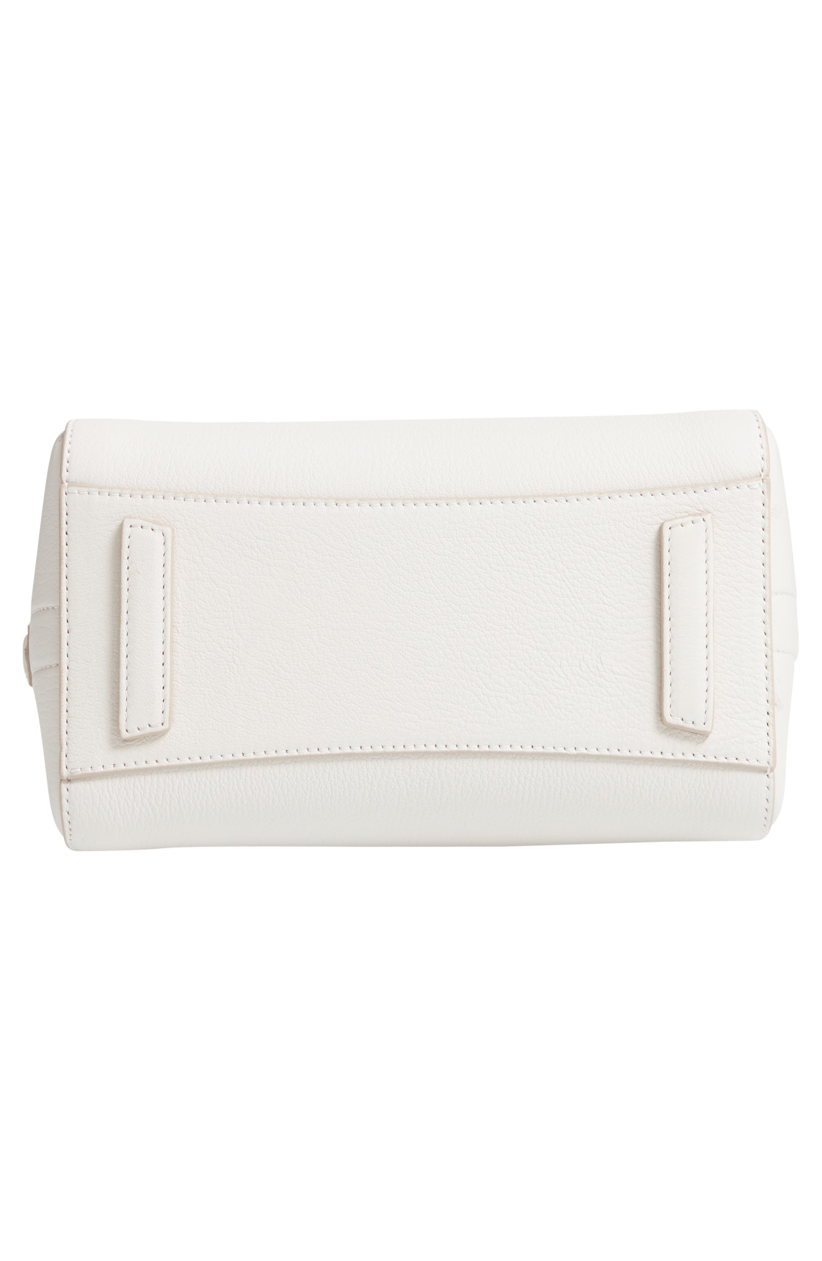 Mini Antigona Sugar Leather Satchel, Alternate, color, WHITE