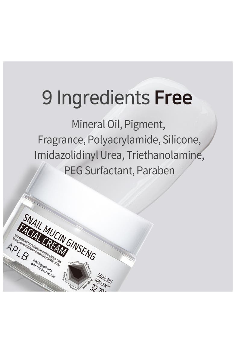 Snail Mucin Ginseng Facial Cream, Alternate, color, NO COLOR
