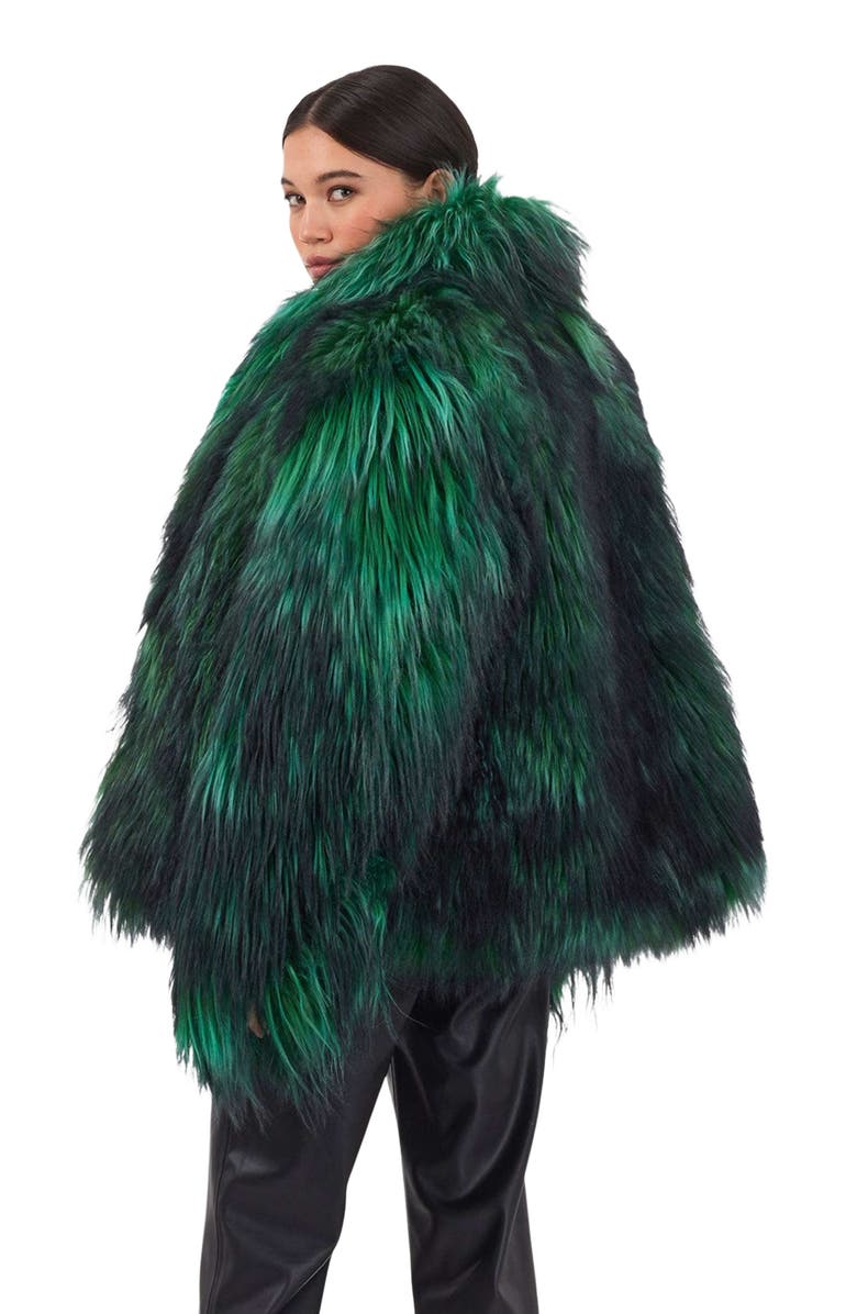 GORSKI Collared Goat Jacket, Alternate, color, Green